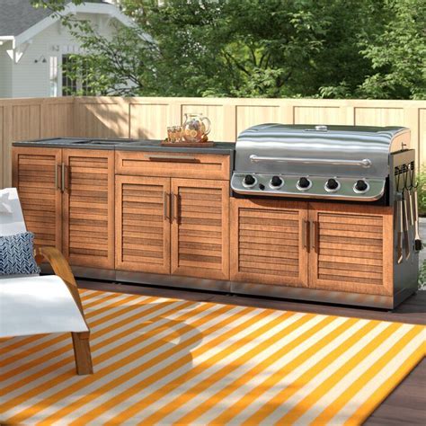 newage outdoor kitchen cabinet set in stainless steel|modular stainless steel outdoor cabinets.